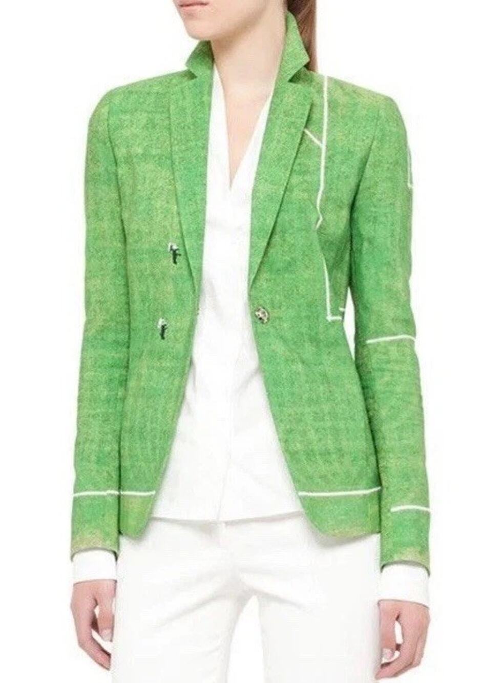 AKRIS Punto Soccer Field Blazer Football World Cup Women’s SZ US 12 $1490
